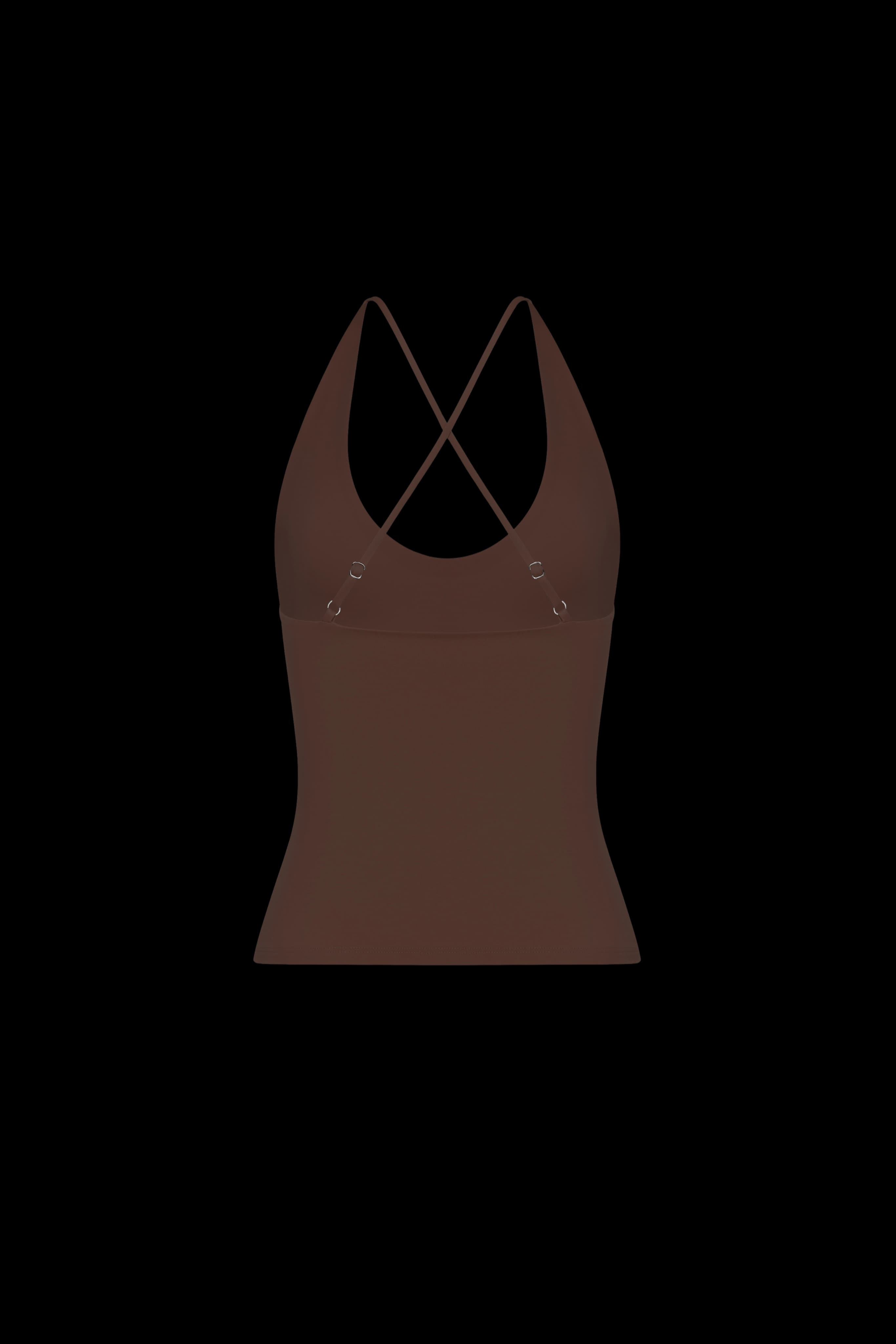 Cross-back top Chocolate - Thumbnail 2