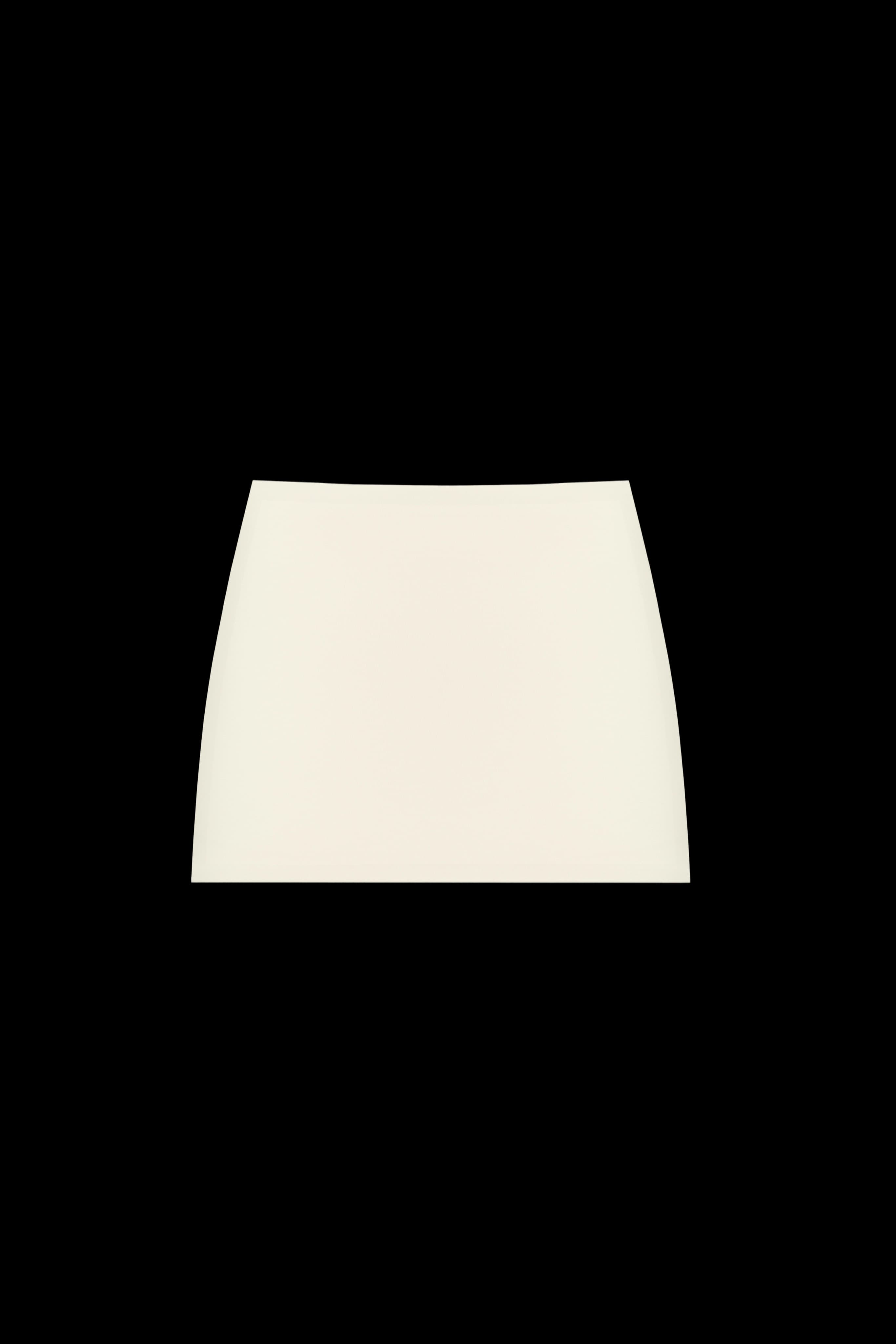 Mini skirt with shorts Ivory