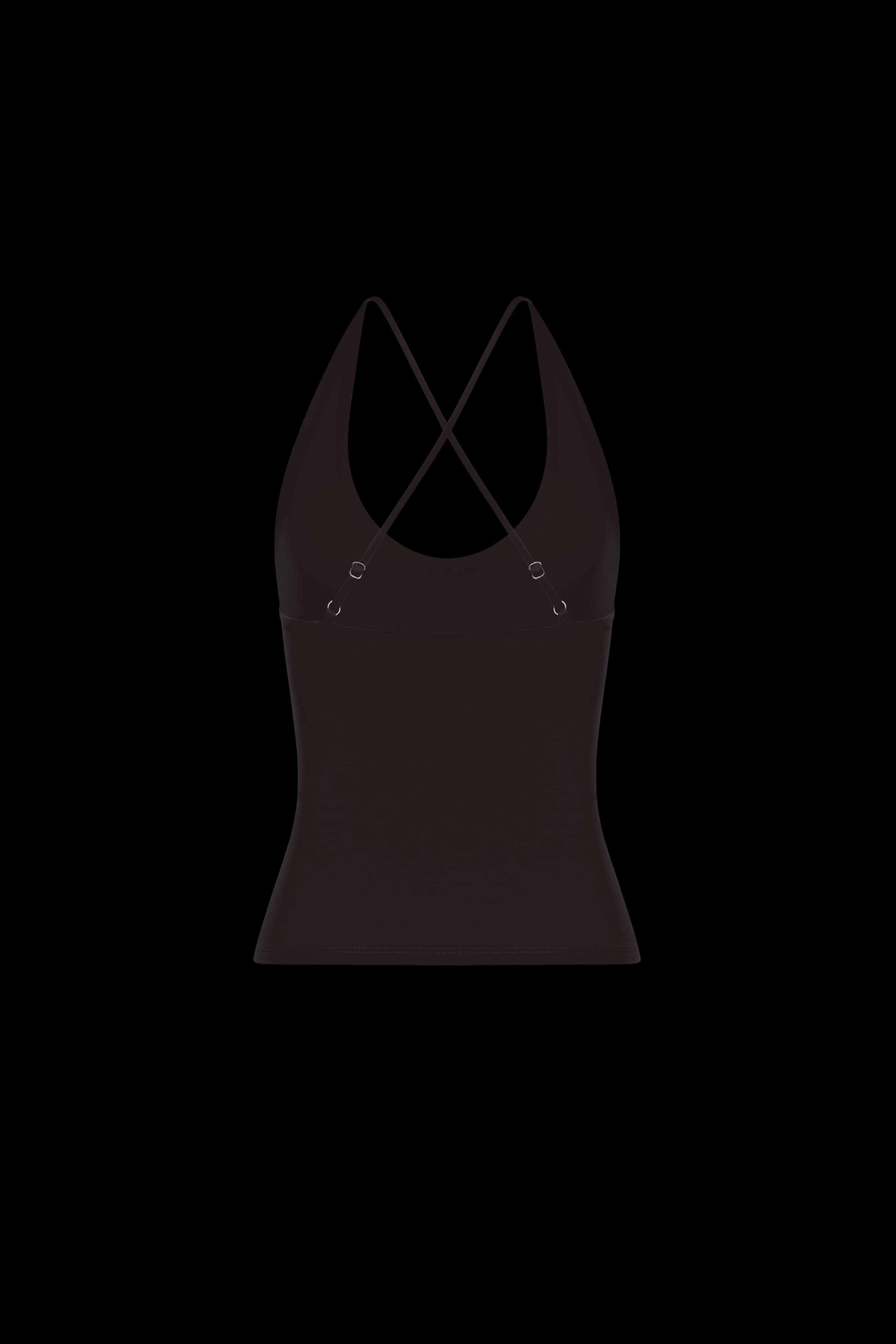 Cross-back top Black - Thumbnail 2
