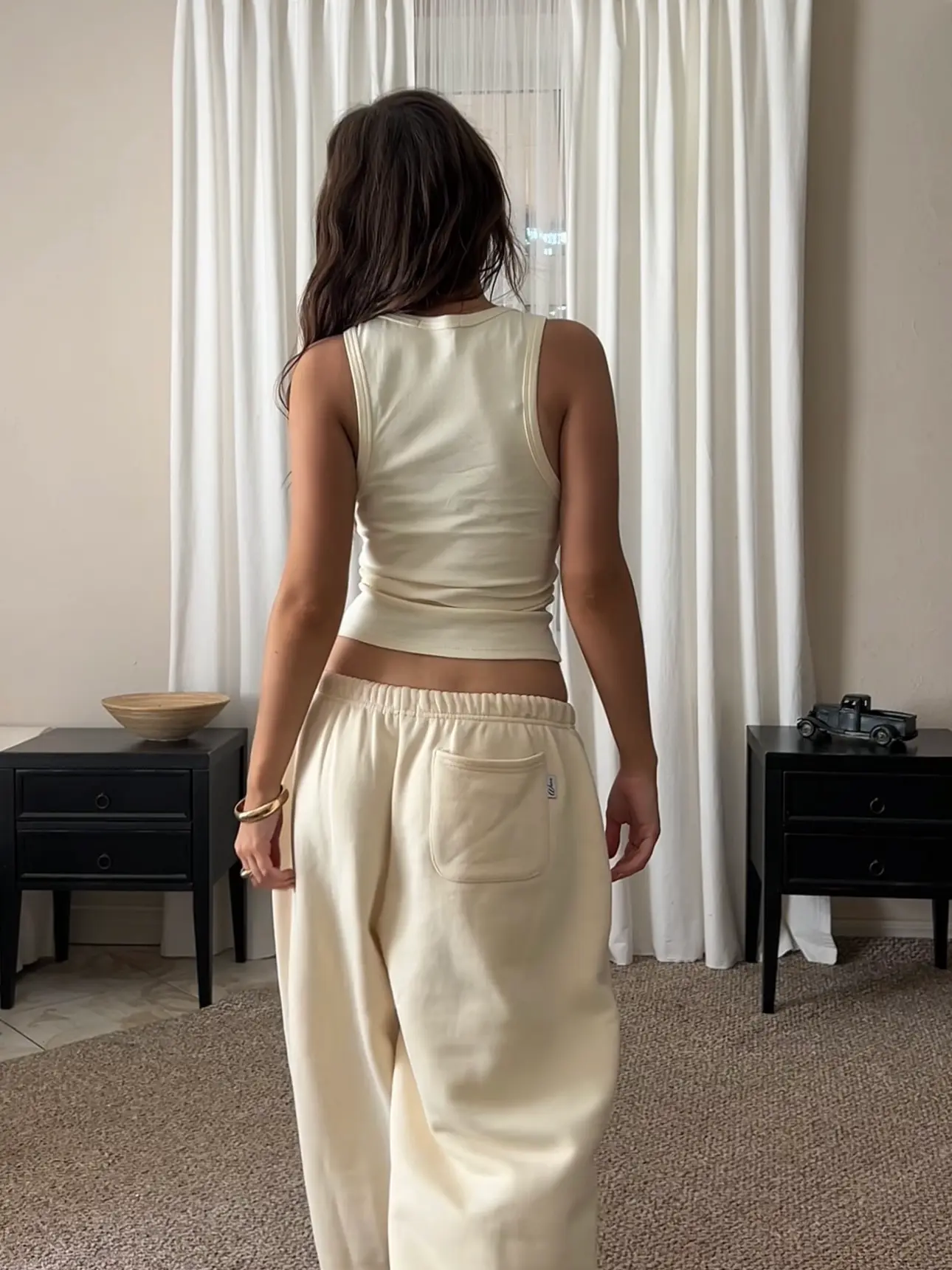 Майка на товстих бретелях Айворі - Image 3