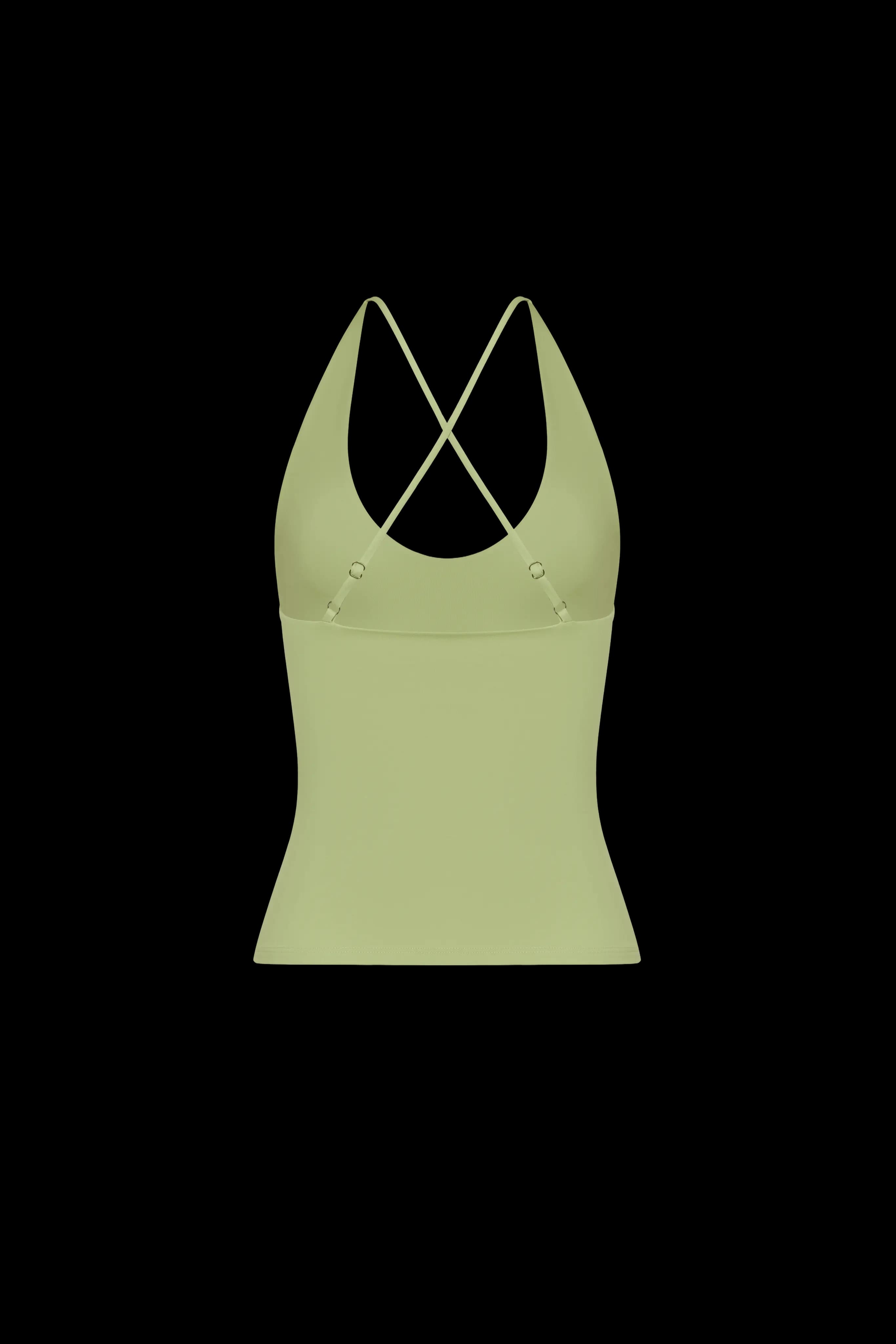 Cross-back top Olive - Thumbnail 2