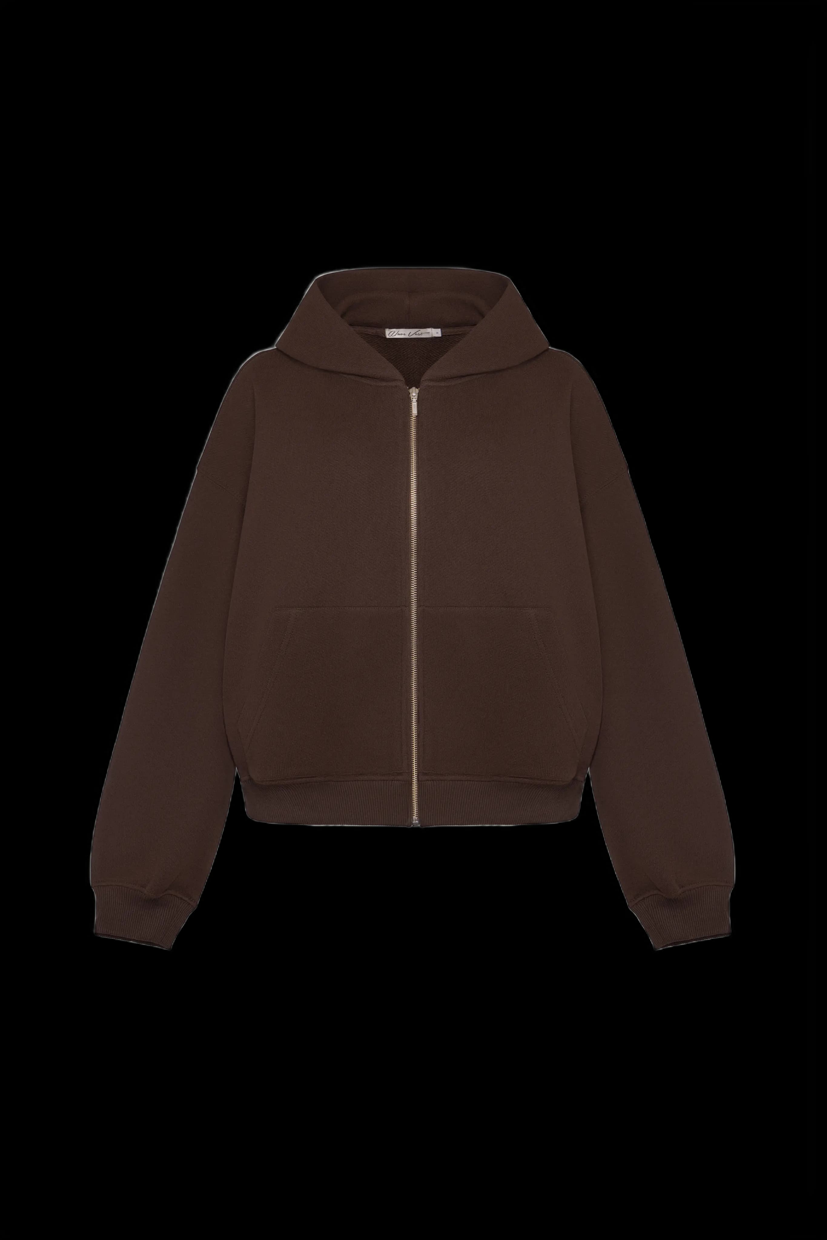 Zip hoodie Chocolate