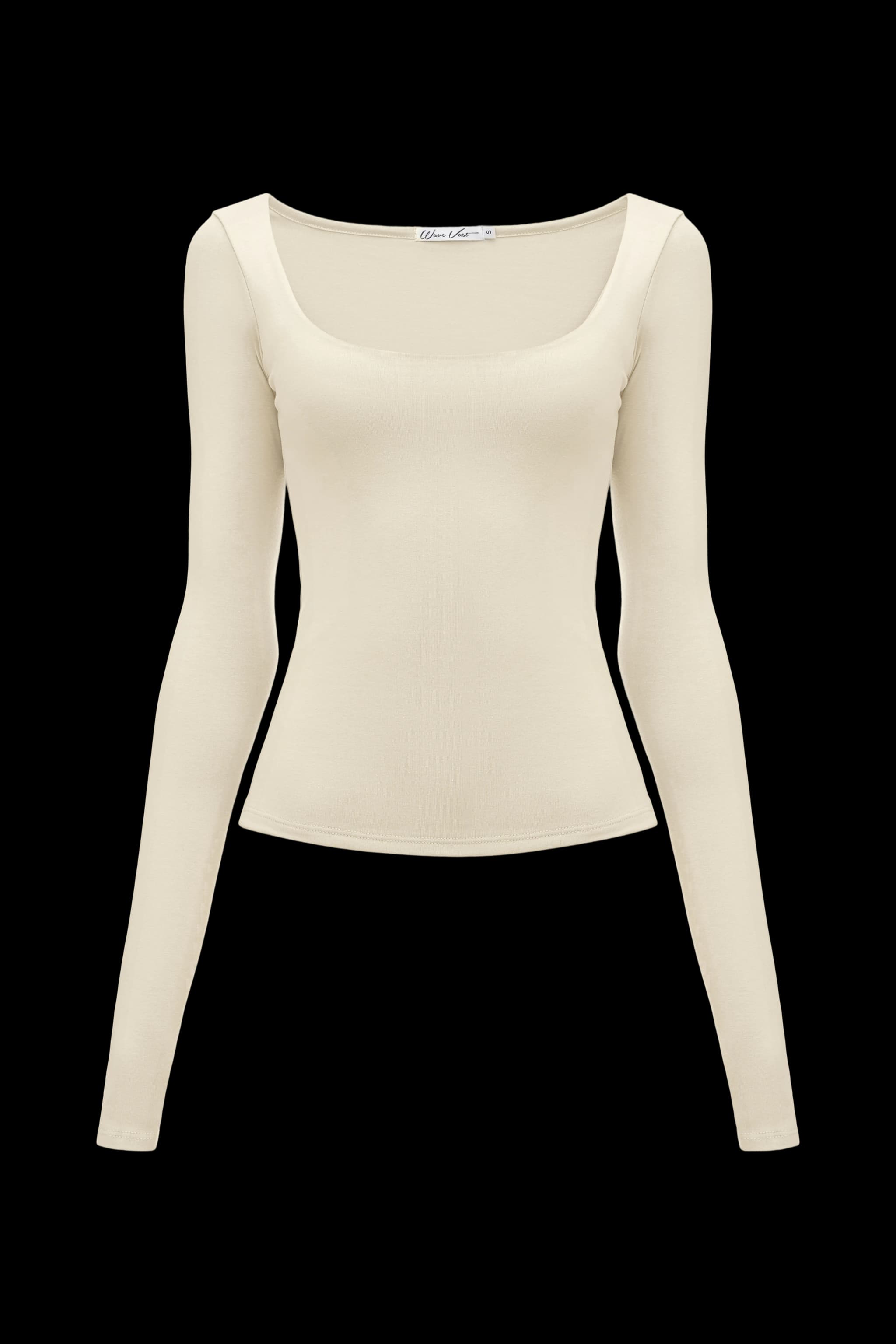 Лонгслів з вирізом Айворі