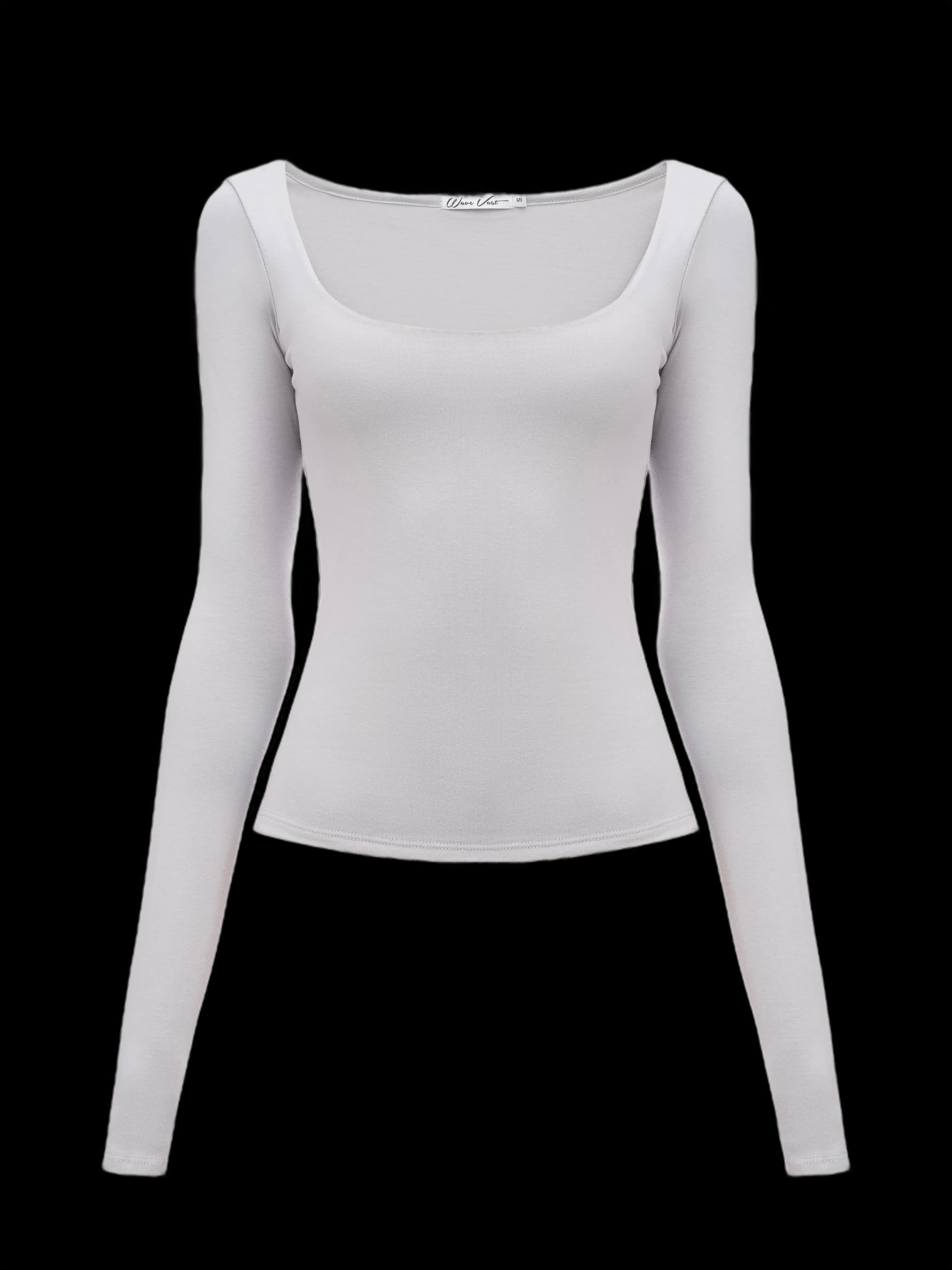 Лонгслів з вирізом Сірий - product image 1