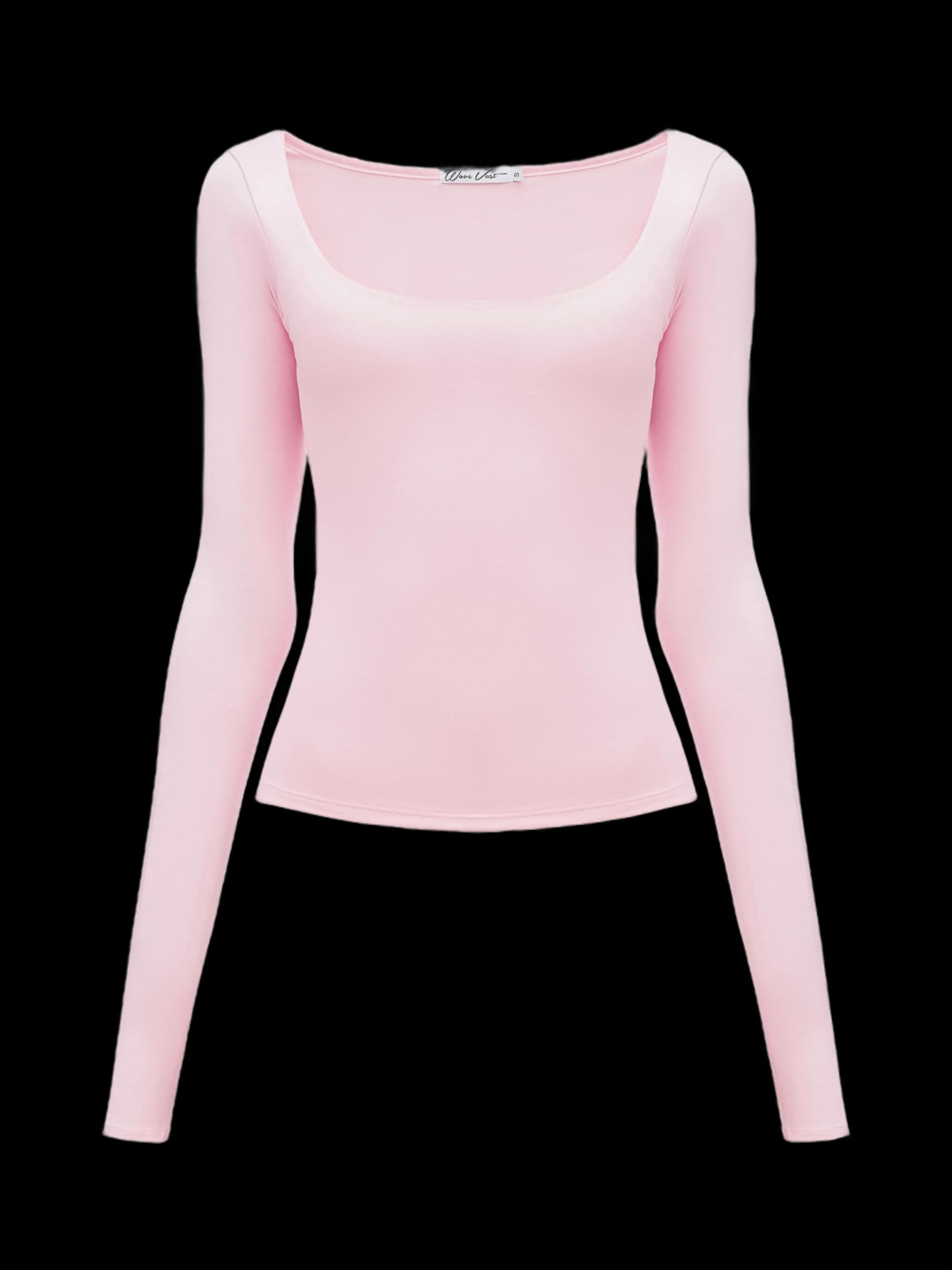 Лонгслів з вирізом Рожевий - product image 1