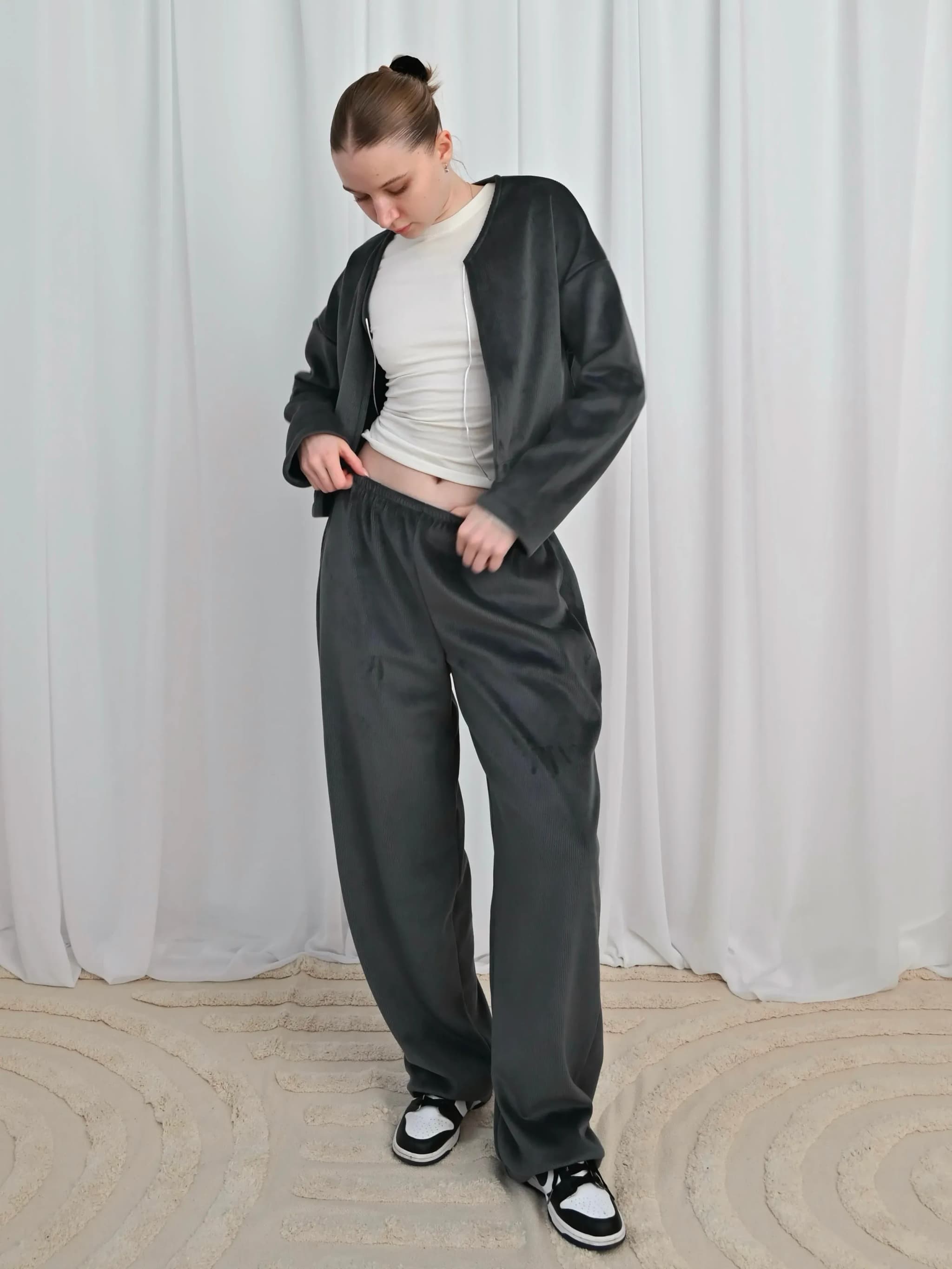 Джогери велюр Графіт - product image 2