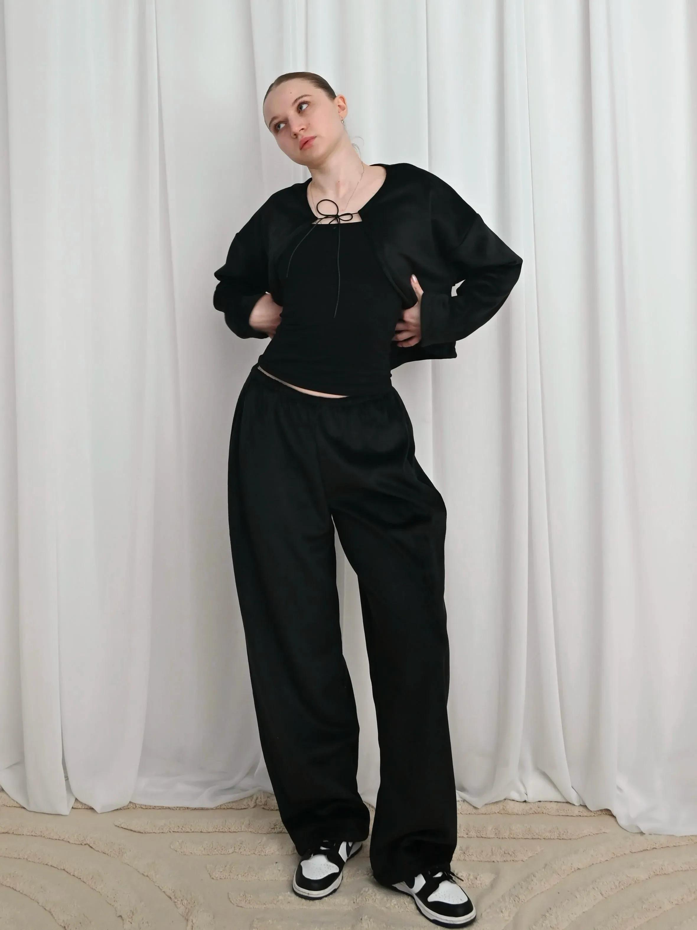 Джемпер велюр Чорний - product image 3