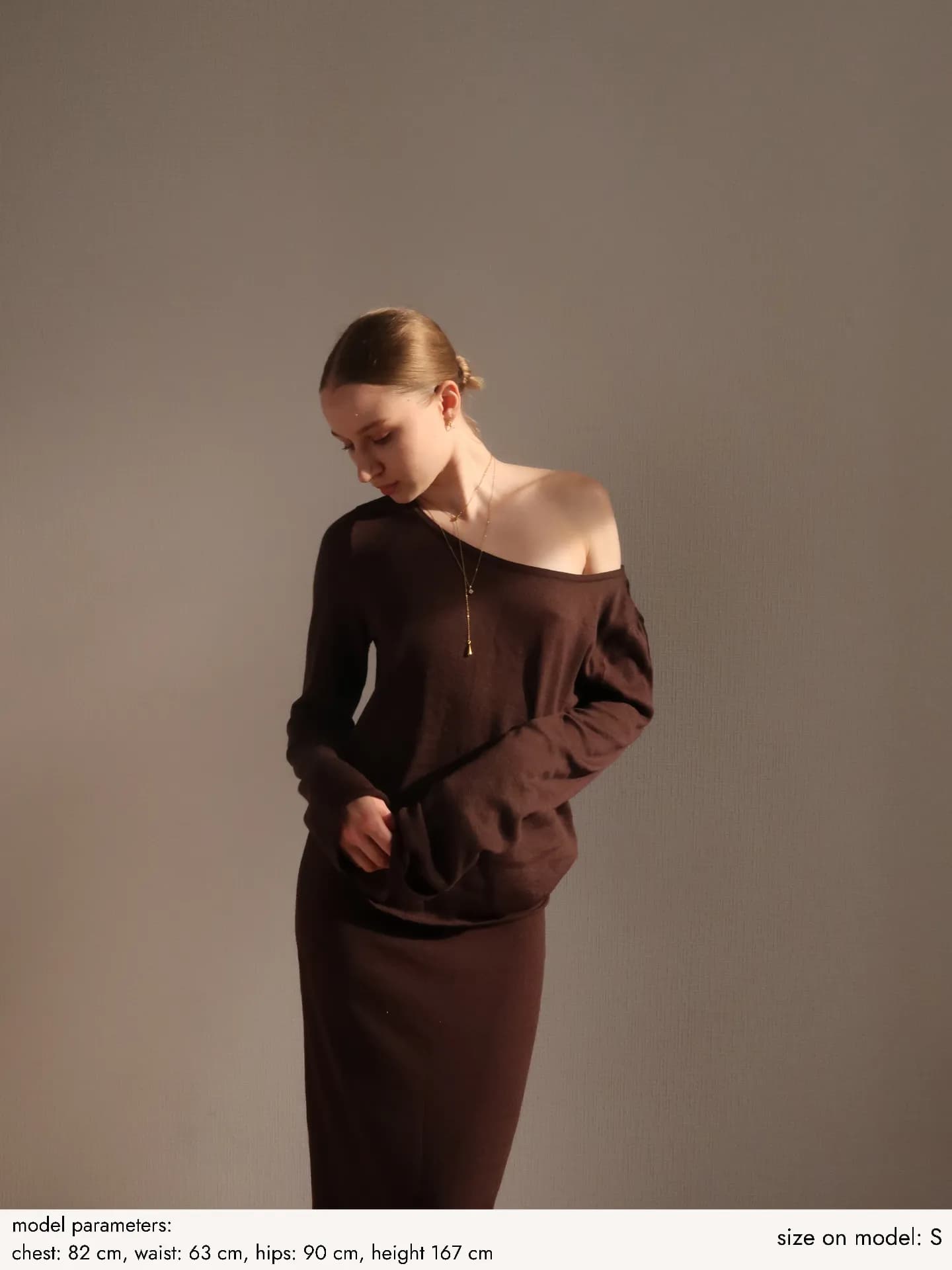 Лонгслів вʼязаний Шоколад - product image 3