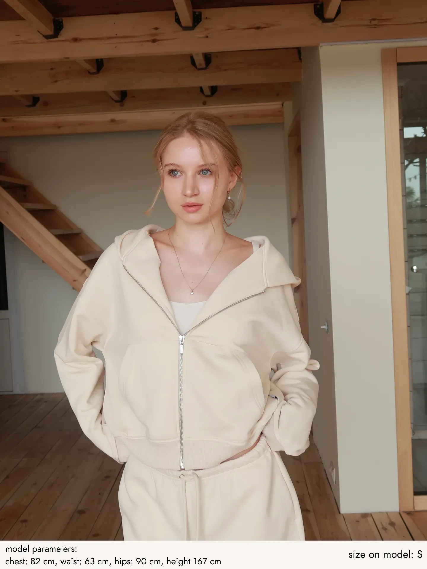 Зіп худі Айворі - product image 2