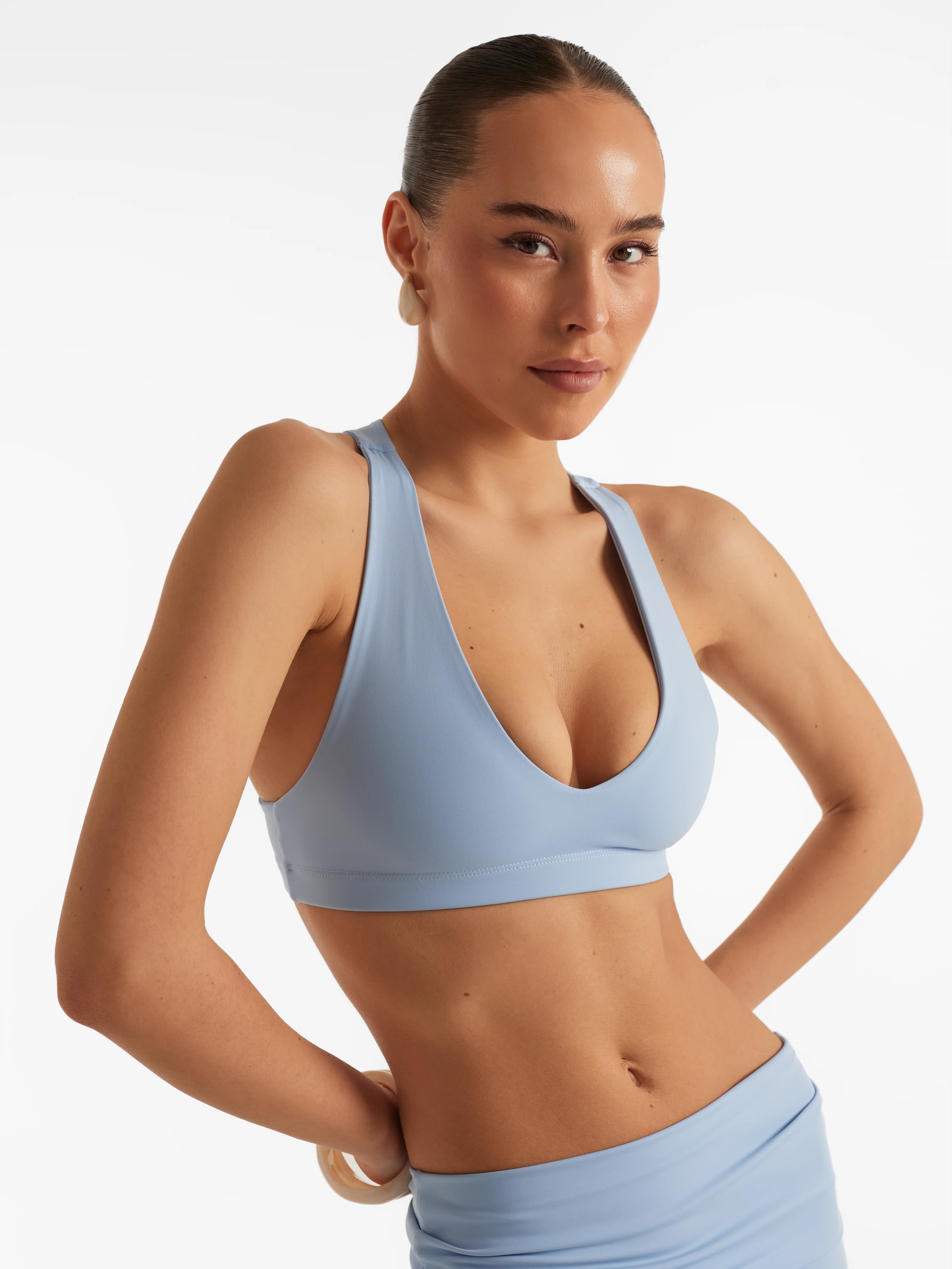 Crop top Light Blue - Thumbnail 3