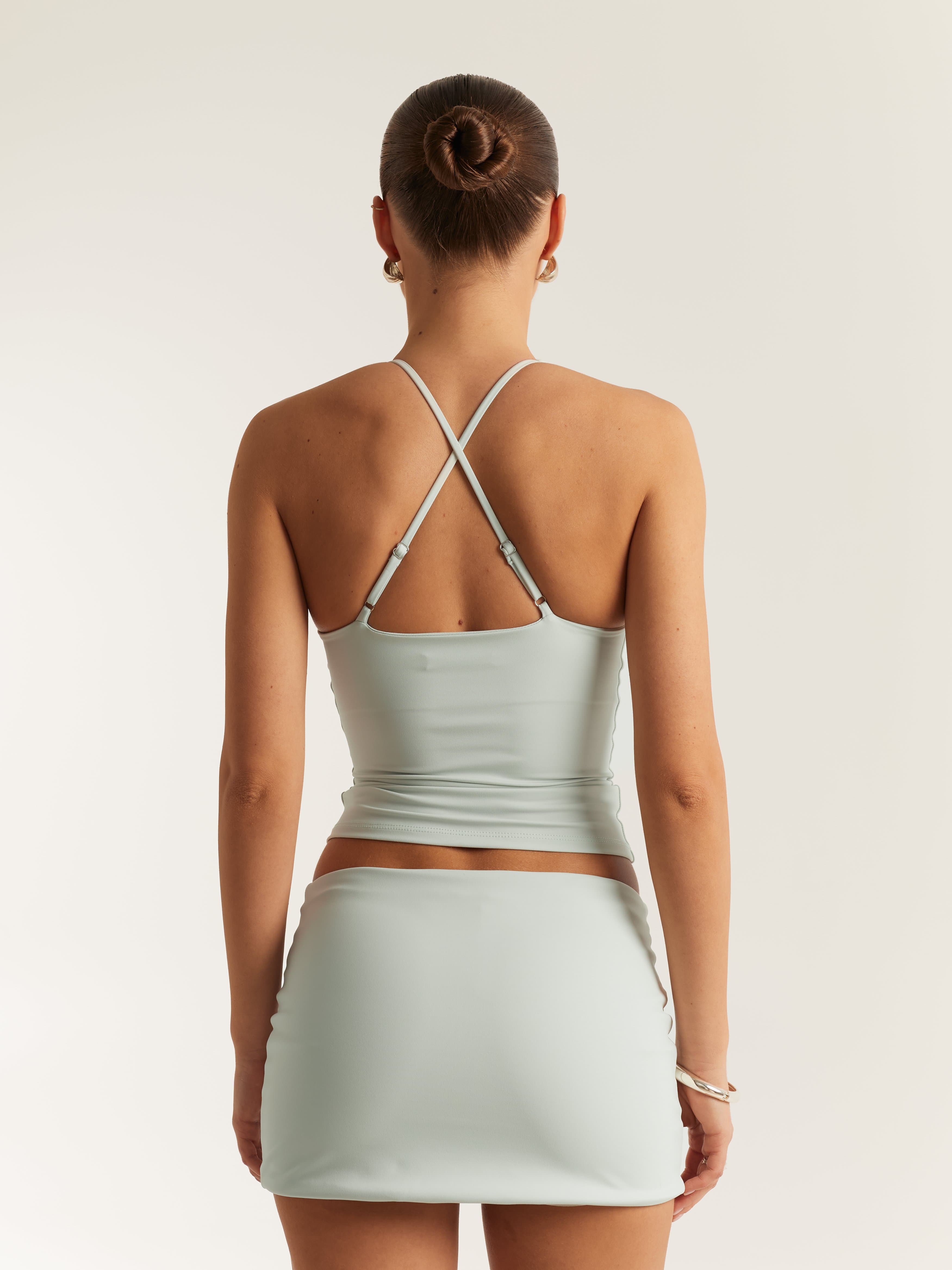 Cross-back top Light Mint - Thumbnail 7